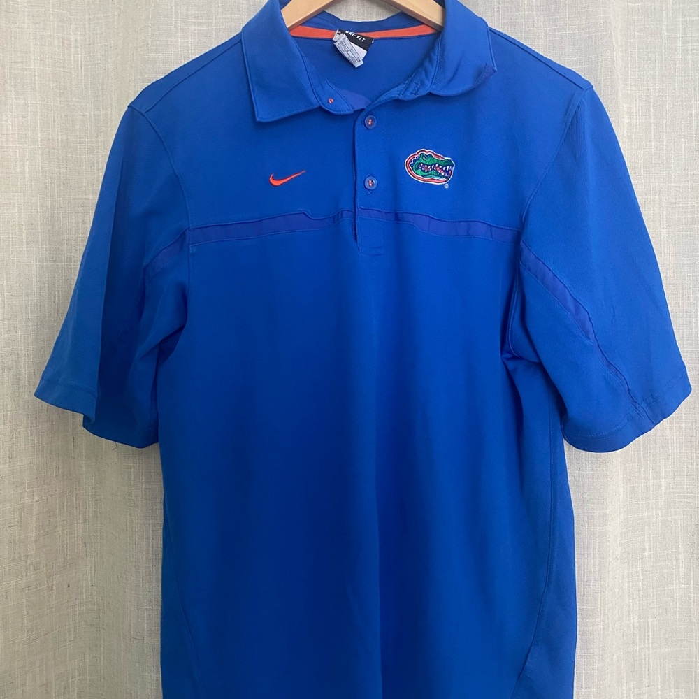 Nike Blue Polo Shirt with Florida Gators Logo